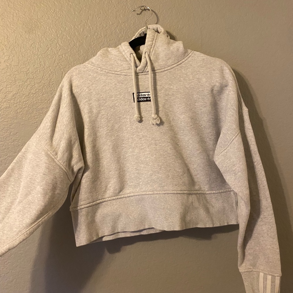 Adidas cropped hoodie.